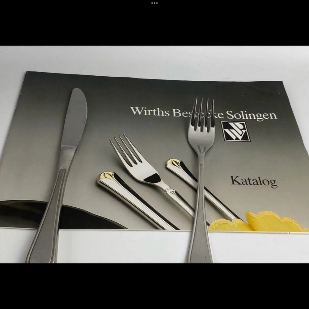 WIRTHS BESTECKE SOLINGEN Kanada Flatware MCM 2-Tiered Case Like New Flatware